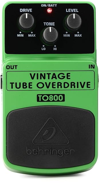 Pedal de saturación vintage Behringer TO800 para guitarra