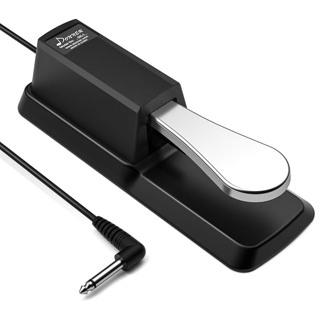 Pedal de sustain universal Donner DK-1 con interruptor de polaridad