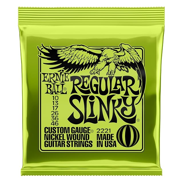 Juego de cuerdas Ernie Ball Regular Slinky 10-46 para guitarra eléctrica
