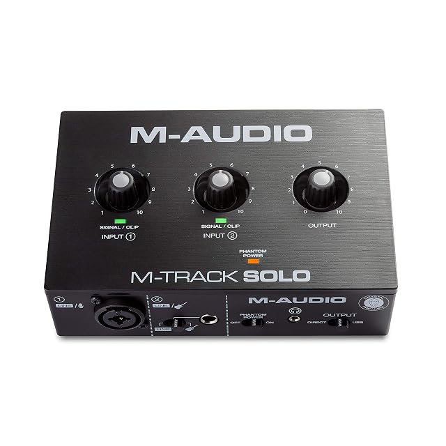 Interfaz de audio USB compacta M-Audio M-Track Solo
