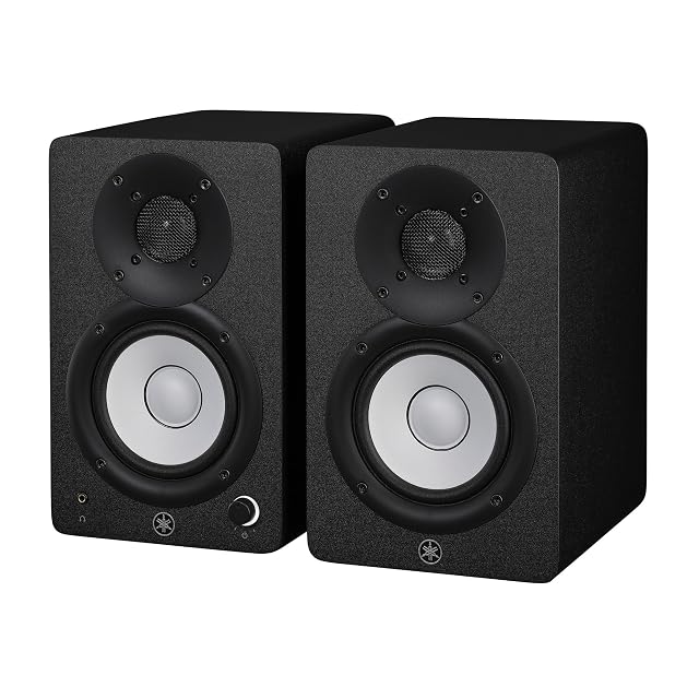 Pareja de monitores de estudio Yamaha HS4 en negro
